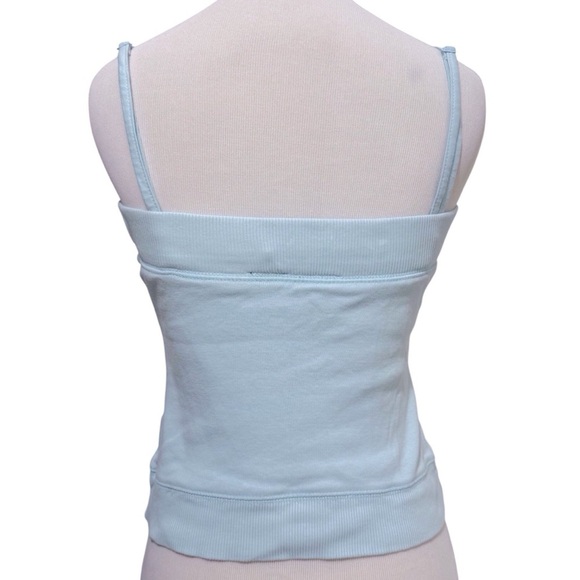 Vintage Y2K Convertible Tank Tube Top in Blue Size Medium Built-In Bralette - Picture 5 of 9